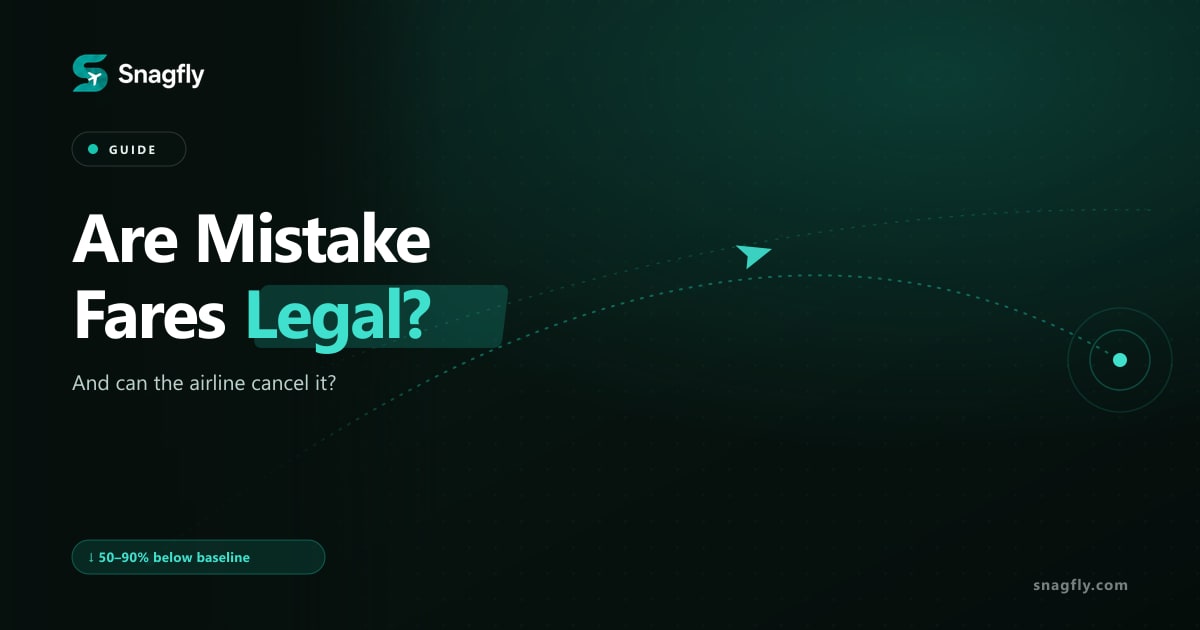Are mistake fares legal?