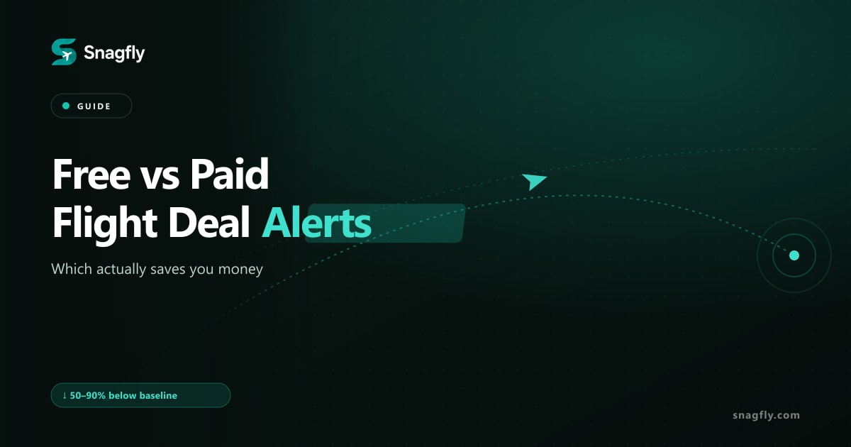 Free vs paid flight deal alerts