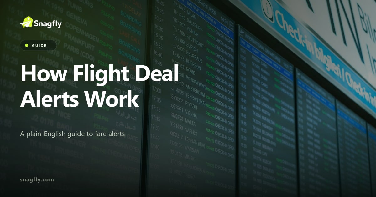How flight deal alerts work