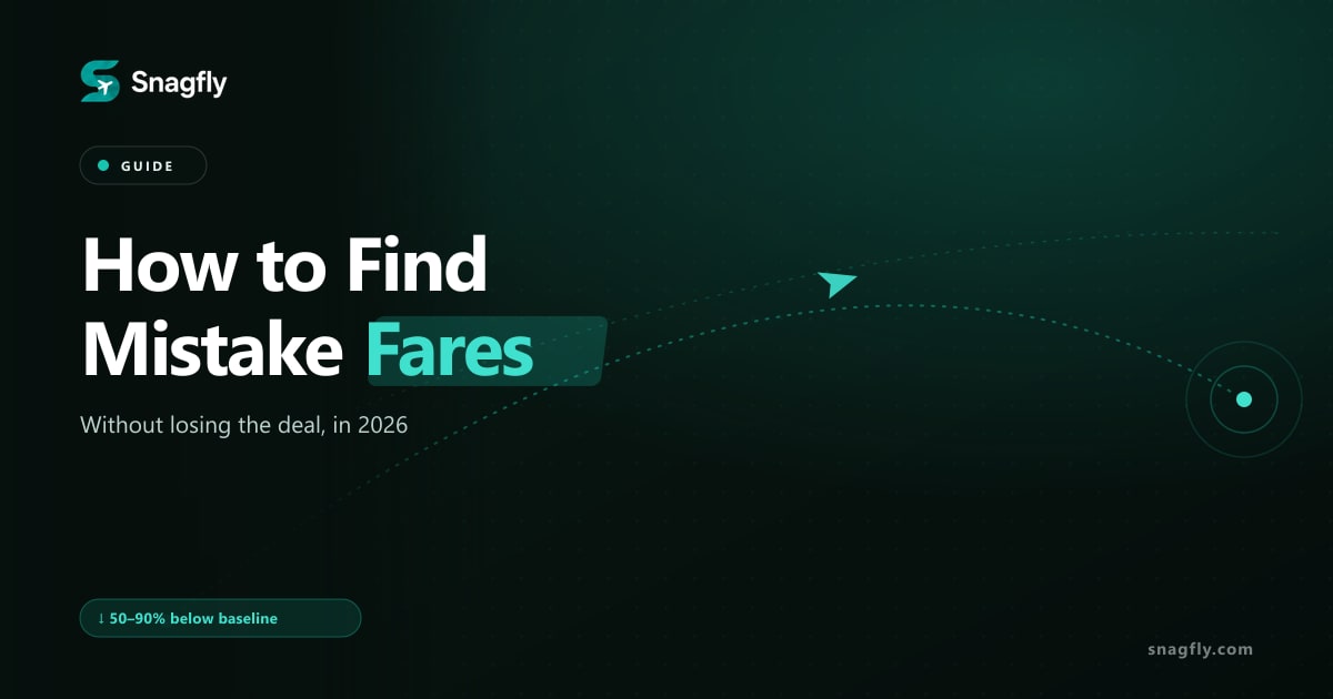 How to find mistake fares