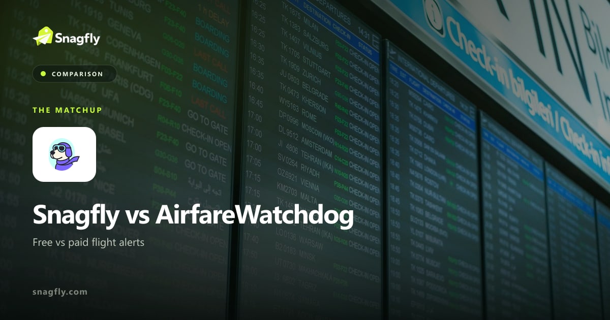 Snagfly vs AirfareWatchdog