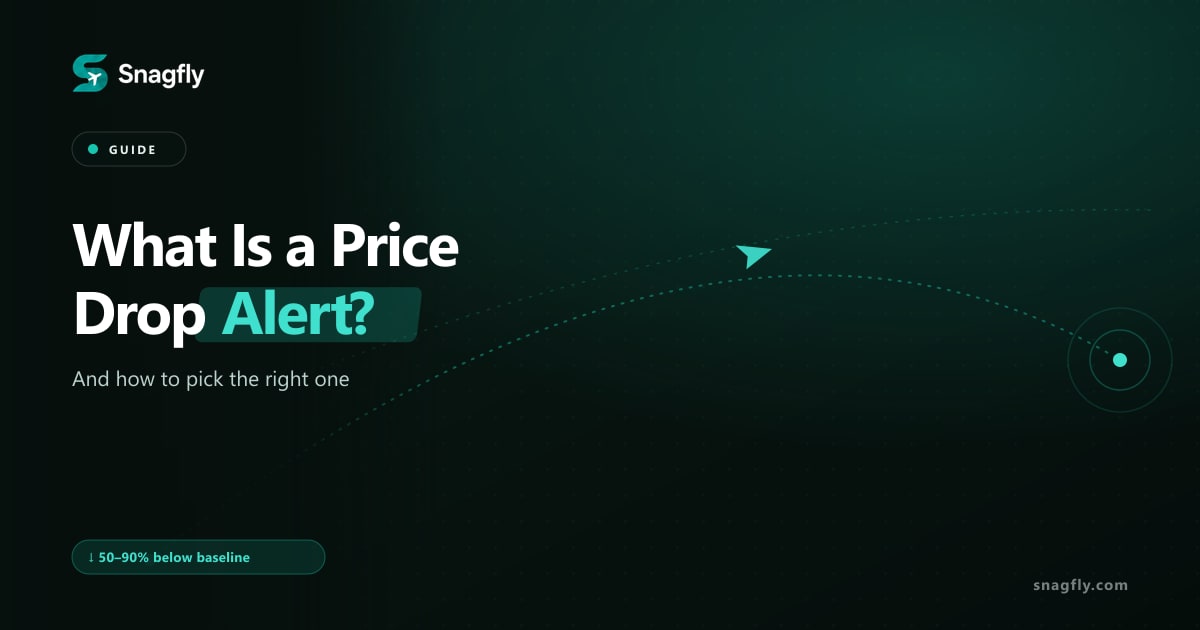 What is a flight price drop alert app?