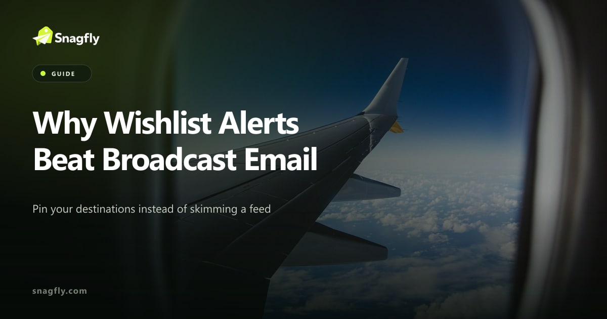 Why Wishlist Flight Alerts Beat Broadcast Deal Emails